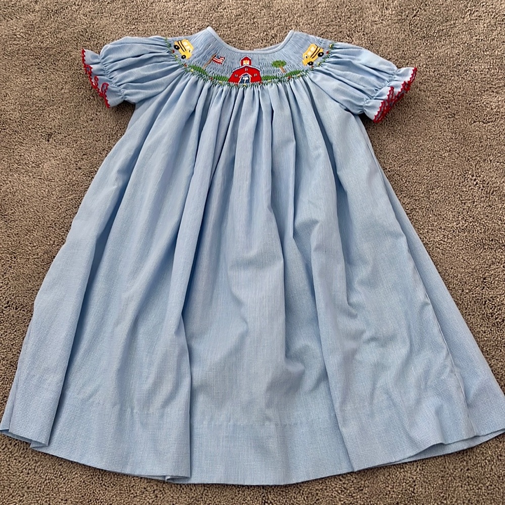 Back to School smocked Dress